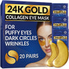 Stylia Under Eye Patches for Dark Circles and Puffy Eyes - 24k Gold Eye Mask for Cosmetic Improvement & Instant Hydration - Collagen Gel Pads for Temporary Relief of Puffiness - Refreshes