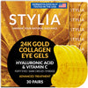 24k Gold Under-Eye Patches – Brightening, Anti-Aging Hydrolyzed Collagen Eye Mask Skin Care with Vitamin C & Hyaluronic Acid – Gel Under-Eye Patches for Puffy Eyes & Dark Circles by Stylia, 30 Pairs