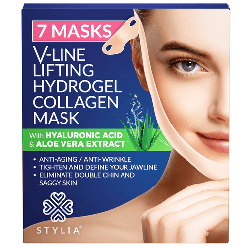 Stylia Double Chin Mask - V Line Chin Strap - Toning Hydrogel Collagen -  Stylia Beauty