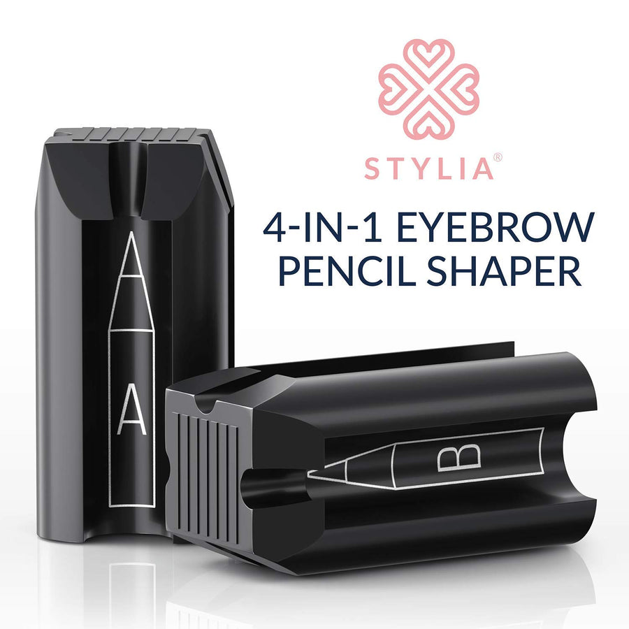 4-in-1 Plastic Duckbill-Shape Eyebrow Pencil Shaper