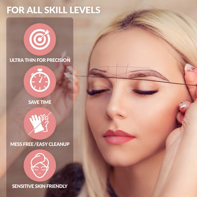 Pre-Inked Eyebrow Mapping String