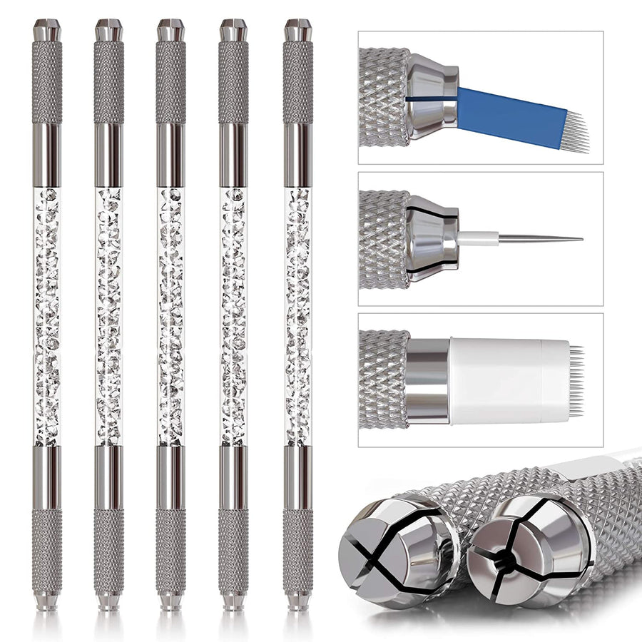 5 Piece Clear Double Sided Manual Pen Kit