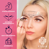 100-Pack Disposable Eyebrow Ruler Stencils