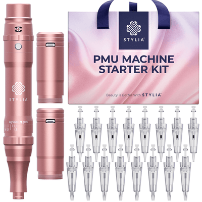 Stylia Permanent Makeup Machine Set - Pink